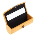 thumbnail image 2 of BELOVING Étui Porte-Rouge à Lèvres Simple en Cuir PU Boîte de Rangement avec Petit Miroir pour Sac à Main - Jaune, 2 of 10