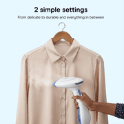 Conair Handheld Garment Steamer for Clothes, ExtremeSteam 1200W, Portable Handheld Design, White/Blue