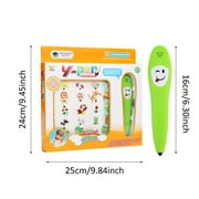 SIYTUAU English Learning Electronic Book Early Educational Toy Smart Reading Pen For Language Development Alphabet Vocabulary And Learning Engagement Color Abs Pc Construction color