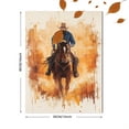 thumbnail image 3 of Qisvanset 12x16 Inch Western Love Bible Canvas Wall Art, Cowboy Style Verse Art Apartment Housewarming Gift, 3 of 8