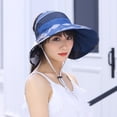 thumbnail image 4 of Coofit Beach Visor Hat Adjustable Foldable Summer Cap Sun Hat Floppy Hat for Women, 4 of 8