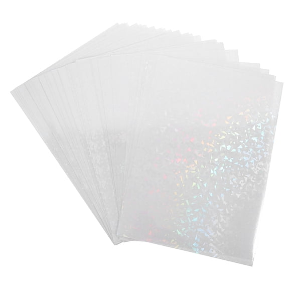 Raindrops 30 Pcs Holographic Transparent Film Paper Clear Laminating