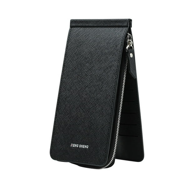 Cartera Larga Xihbxyly Dia Del Primer Ministro Multifuncional Plegable de Cuero con Bolsillo con Cremallera Mujer 26 Ranuras para Tarjetas