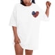thumbnail image 4 of Camiseta de Cuello Redondo Impresa Delantera Y Trasera Del Día de la Independencia de las Mujeres, Tops Cortos Casuales para las Mujeres, 4 of 5
