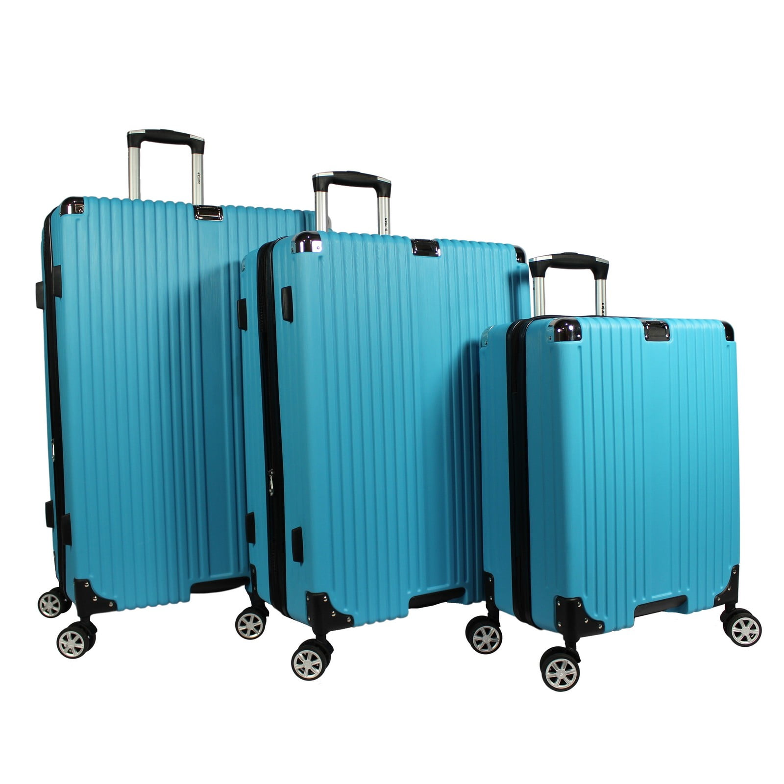 Dejuno Moda Scratch Resistant 3Piece Hardside Spinner Luggage Set