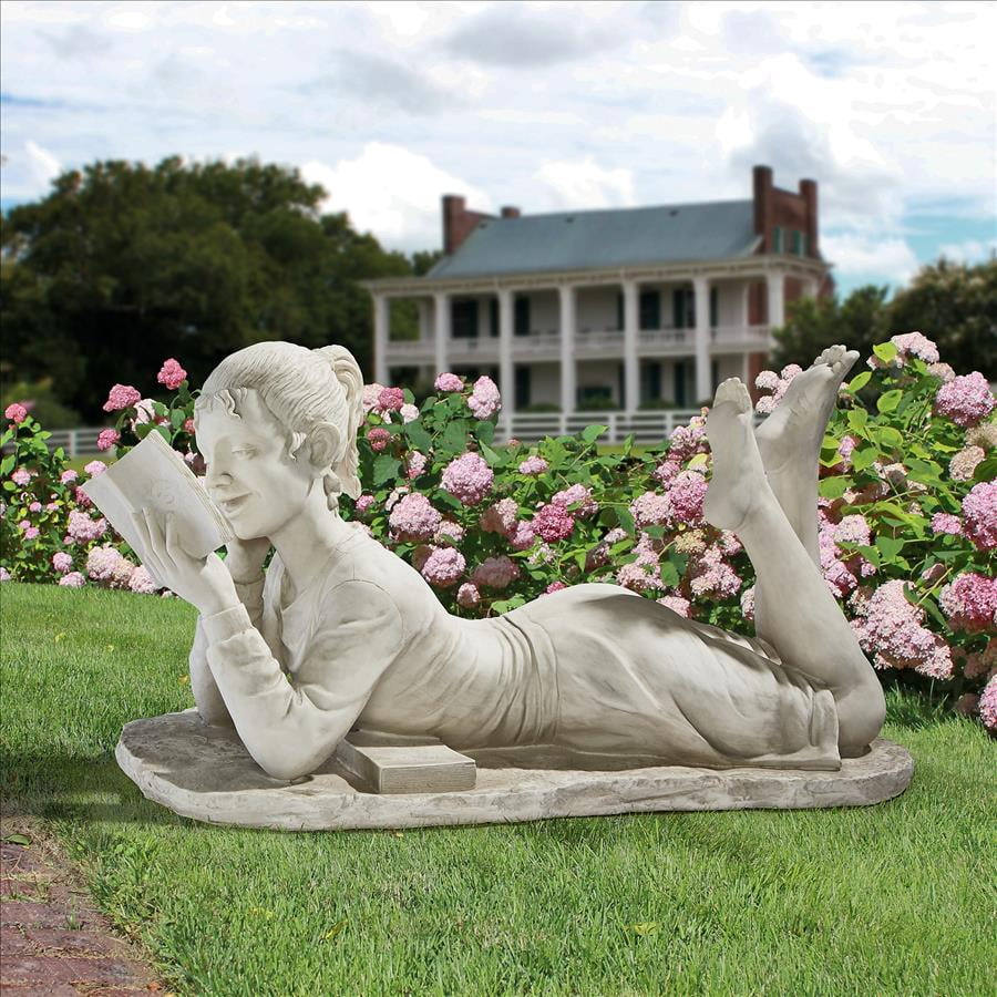 Glenda the Reading Girl Garden Statue by Design Toscano