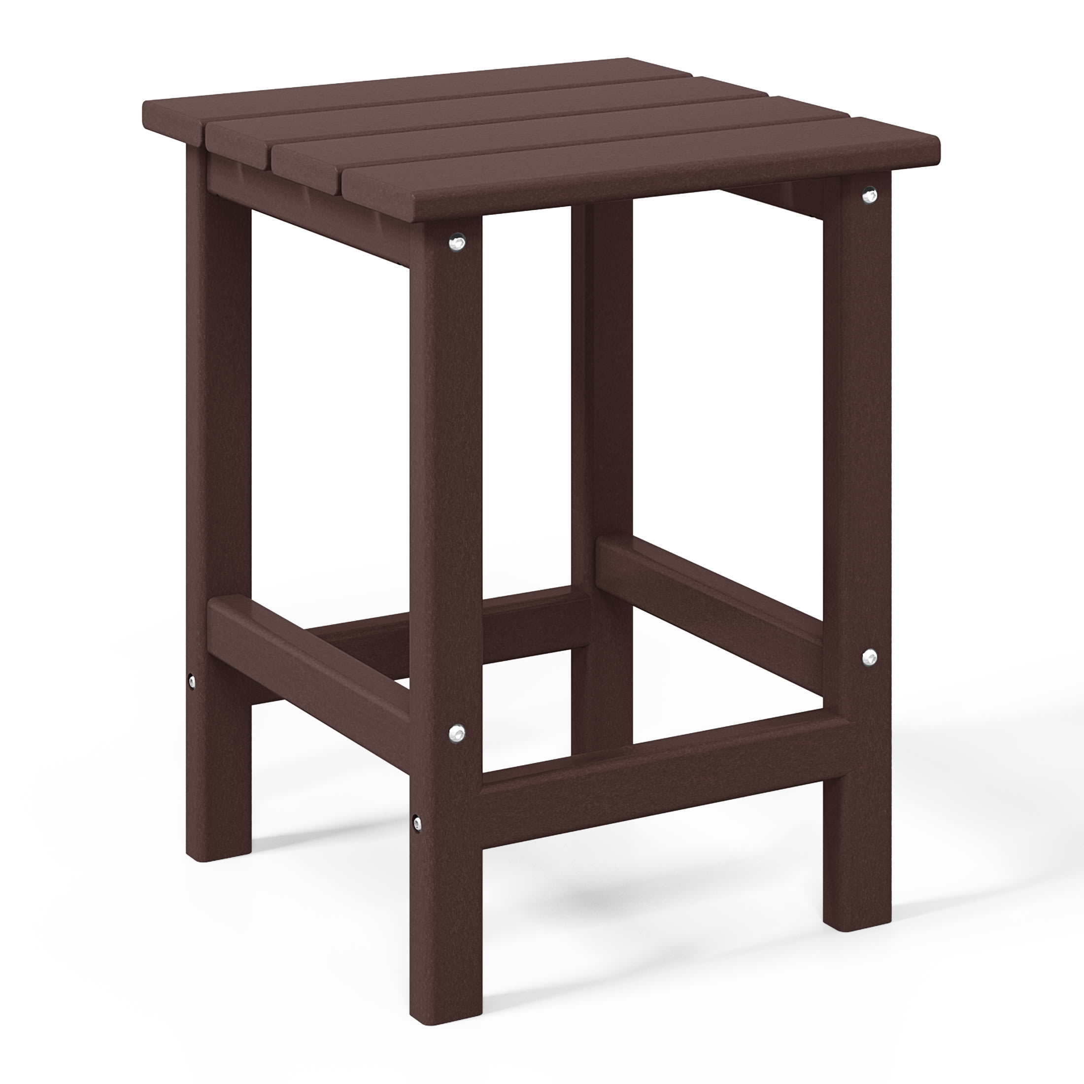 WestinTrends Malibu 3 Piece Outdoor Rocking Chair Set, All Weather Poly Lumber Porch Patio Adirondack Rocking Chair Set of 2 with Side Table, Dark Brown, 2 person, Polyethylene, Plastic