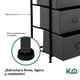 thumbnail image 4 of Comoda Cajonera de 3 Cajones Mueble Organizador Tela Madera gris M, 4 of 5