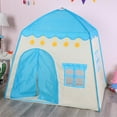 thumbnail image 3 of Yuarrent Tela fácil de montar Princesas Castle Play Tent Estimula la imaginación Fácil montaje Ampliable Decoración del hogar gato rosa (210D), 3 of 6