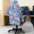 thumbnail image 4 of Xoenoiee Cherry Blossom Oil Painting Print Gaming Chair Cover with Armrest Covers, Stretchable Gaming Computer Office Chair Seat Cover Slipcover with Zipper Universal Ergonomic Rotating Chair Covers, 4 of 7