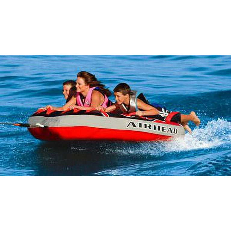 Airhead G Force 1 4 Rider Towable Tube for Boating Red AHGF Airhead G Force 1 4 Rider Towable Tube for Boating Red AHGF