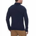 thumbnail image 2 of GH Bass Men's Sherpa Lined Mock Neck Sweater (Blue,XXL), 2 of 3