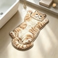thumbnail image 4 of AMARHH Cat Shaped Fluffy Plush Floor Mat, Washable Faux Fur Animal Rug for Home Bedroom Living Room, Soft Cozy Bedside Decor Accent for Cat Lover Gift, 4 of 6