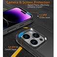 thumbnail image 3 of Diverbox for iPhone 14 Pro Case [Shockproof] [Dropproof] [Tempered Glass Screen + Camera Lens Protector],Heavy Duty Protection Phone Case Cover for Apple iPhone 14 Pro (Black), 3 of 6