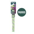 thumbnail image 7 of Vibrant Life Patterned Comfort Padded Dog Collar, Green/Gray Stripes, Medium, 7 of 7