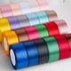 thumbnail image 2 of 22 metros/rollo de cintas de satén de 4 cm para manualidades, lazos, papel de regalo, vino, rojo, naranja, amarillo, verde, azul, morado, negro, gris, dorado y blanco, 2 of 5