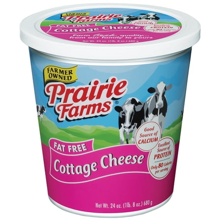 Prairie Farms Fat Free Cottage Cheese 24 Oz Walmart Com