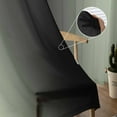 thumbnail image 5 of Light Green Black Ombre Sheer Curtains 84 Inches Long 2 Panels Set, Window Sheer Curtains for Living Room/Bedroom, Modern Gradient Abstract Art Light Filtering Rod Pocket Curtain 52'' x 84'' x 2, 5 of 7