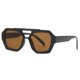 thumbnail image 1 of Gafas de sol retro para y tendencia de los 70 Gafas de sol retro hexagonales cuadradas con doble puente, 1 of 2