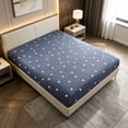 thumbnail image 5 of AZXY King Fitted Sheet 78.7"×70.8", Fully Wrapped Stretch Elastic Fitted Sheet, Soft Brushed Microfiber Mattress Cover, Deep Pocket Anti-Slip, Fitted Sheet for King Bed, 5 of 7