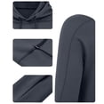 thumbnail image 5 of Dwellite Men's Hooded 50+ Sun T Shirts Long Sleeve Athletic Tops Summer Casual Fishing Shirts Light Gray XL, 5 of 7