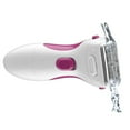 Conair Ladies Cordless Twin Foil Wet/Dry Shaver with PopUp Trimmer, White & Pink LWD1RN