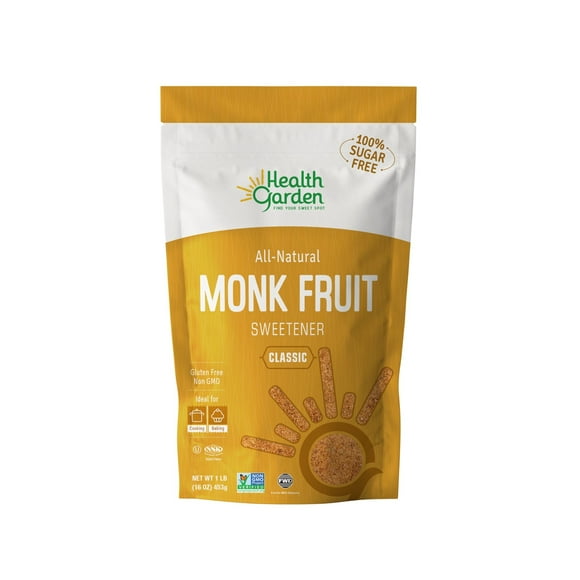 Health Garden Monk Fruit Classic Sweetener 453 g - Non-GMO, Gluten-Free, Keto-Friendly