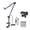 YZ 38 spring clamp d, variant on Heavy Duty Microphone Stand Boom Arm Desktop Mic Stand for Most Mic Easy Installation Microphone Boom Arm with Light