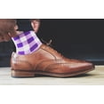 thumbnail image 5 of Purple Gingham Socks, 5 of 6