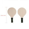 thumbnail image 2 of CIMAXIC badminton racquet 1 Pair Wood Khaki Beach Accessories Outdoor Games 13*7.5*0.4in, 2 of 8