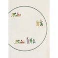 thumbnail image 2 of Noritake Designs 11x14 White Modern Wood Framed Museum Art Print Titled - Design for a Noritake Plate XV, 2 of 4