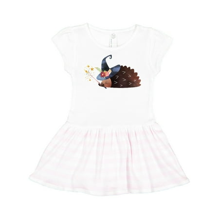 

Inktastic Halloween Witch Hedgehog Gift Toddler Girl Dress