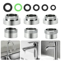 6pcs Faucet Adapter Kit, EEEkit Copper Sink Faucet Adapt Connectet for Kitchen Bath