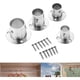 thumbnail image 3 of Set of 2 Stainless Steel Wardrobe Rod Brackets with Flange, 3 of 5