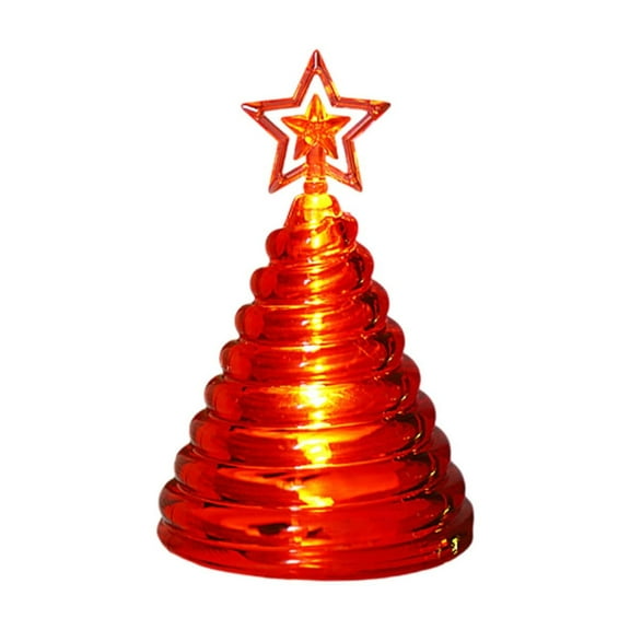Luoshdecor Christmas Tree Tea Lights,Table Decoration,Spiral Xma Treee Star Candle for Halloween Christmas Party Wedding Gift 3.66 in