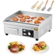 thumbnail image 1 of Qinaqin 18 In Commercial Electric Griddle 110V 1600 cm de Ancho Restaurant Teppanyaki Flat Top Grill Anchoith Shovels y Brushes Non-Stick Countertop Ajustable Temperature Control, 1 of 7