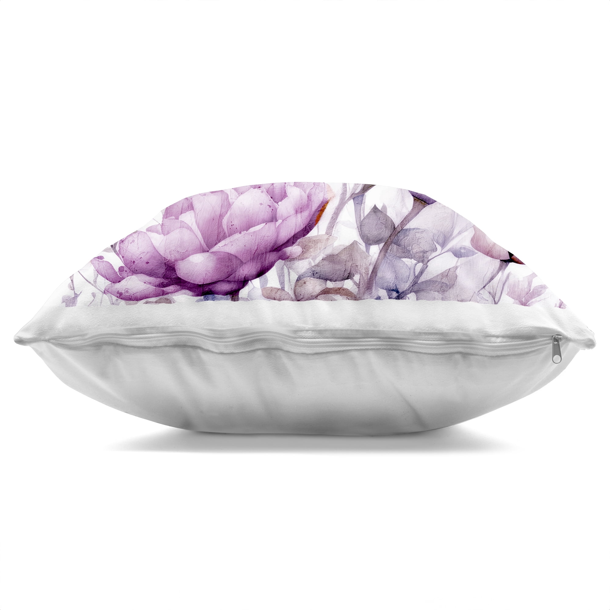 Stupell Industries Purple & Pink Florals Decorative Printed Throw Pillow, design by Kim Allen, 18 x 7 x 18