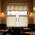 thumbnail image 6 of Thermal Insulated Curtains, Light Filtering Curtains, Kitchen Curtains Small Coffee Curtains 3 Piece Set for Basement, Solid Color Heat Insulating, 6 of 6