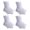 White, variant on 2 Pair Cleat Sleeves for Soccer, Baseball and Softball, Football Cleat Spats, Cleat Cover, Spats Football Cleat Cover