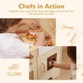 thumbnail image 4 of Play Kitchen Leeshyah de madera con características realistas para niños a partir de 3 años, 4 of 7