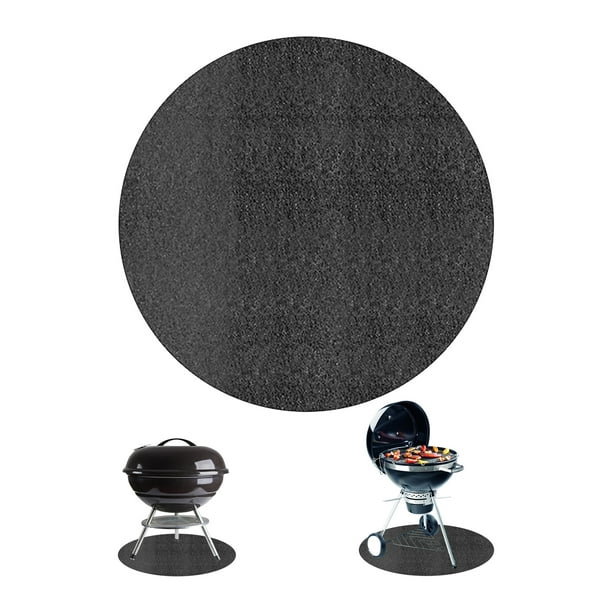 Under Grill Mat Fire Pit Mat Fireproof mat, Round BBQ Mat for Under BBQ