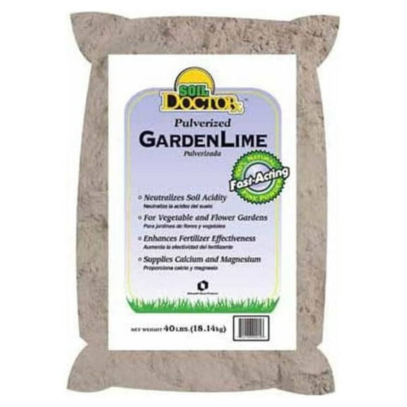 Soil Doctor 50051550 Pulverized Garden Limestone, 40-Pound