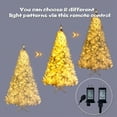 thumbnail image 3 of White Christmas Tree Prelit, 7.4FT Christmas Ornaments Hinged Spruce Tree with 500 LED Lights and 1400 PVC Branch for Home Office Party, LJ1772, 3 of 9
