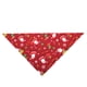 thumbnail image 3 of Billuyoard Toalla de saliva para mascotas de Navidad, pañuelo de animales pequeños, bufanda, babero, accesorio de decoración para fiestas, regalo, azul Ropa para mascotas papa noel rojo Billuyoard PT000170-01, 3 of 6