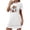 hgg153-White, variant on Ounisa Women's NIghtgown Pajamas Short Sleeve Fashion Halloween Cute Casual Printed Comfort Loose Short Nightdress