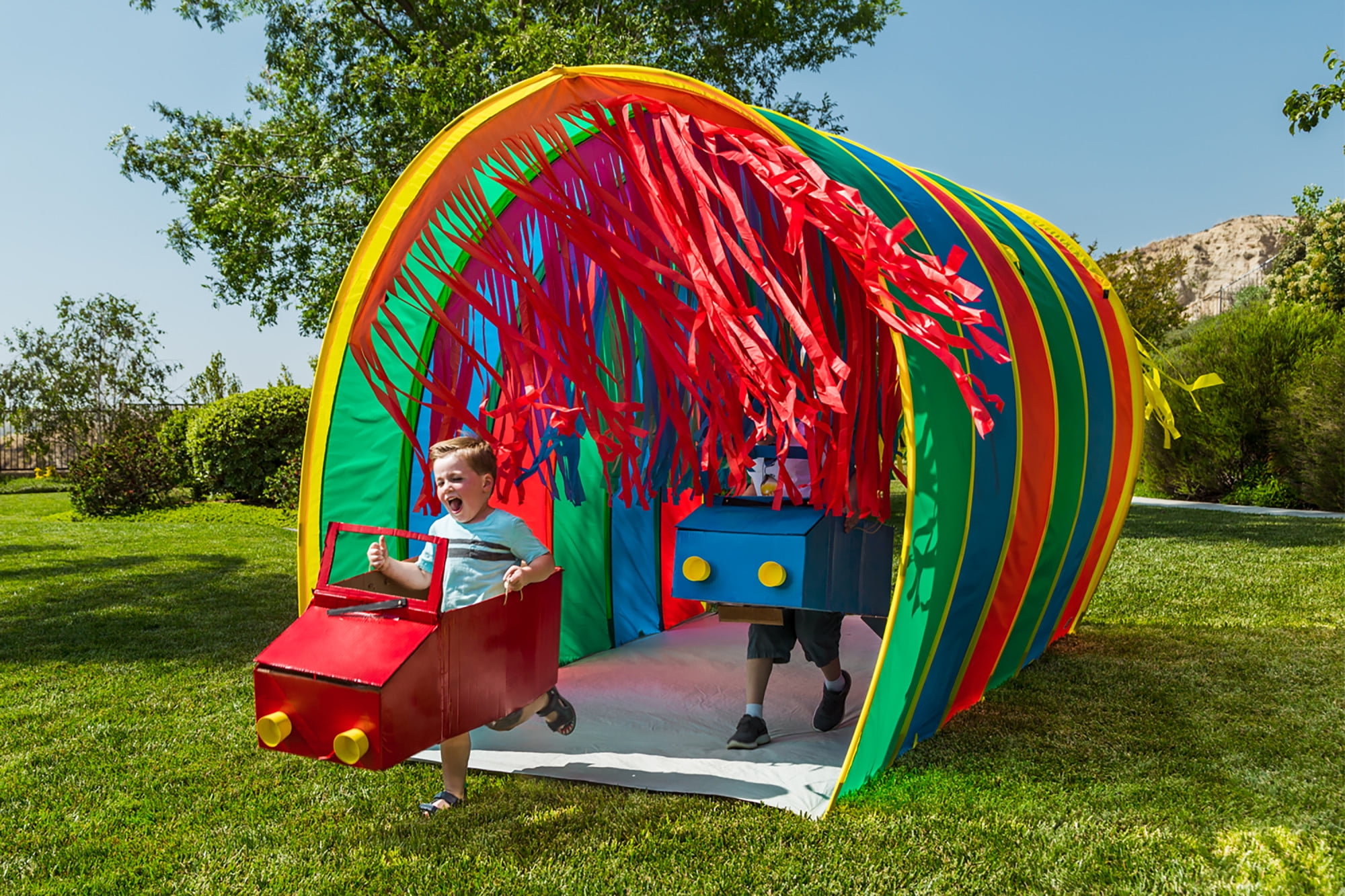 Pacific Play Tents Kids Tickle Me 9.5-Foot Giant Institutional Crawl Tunnel Polyester, Child