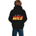 thumbnail image 2 of Ben Azelart Stay Wild Kids' Hoodie 3d Print Sweatshirt Soft Pullover Hooded With Big Pockets For Boys Or Girls Small, 2 of 8