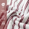 thumbnail image 2 of Mainstays Basic Striped Bath Towel, Soft 100% Cotton and Highly Absorbent Bath Towel, Red, 2 of 5