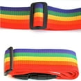 thumbnail image 3 of Epicgadget Adjustable Luggage Straps, Durable Heavy Duty Travel Luggage Strap Suitcase Belt Travel Bag Accessories, Universal Long Cross Travel Suitcase Packing Belt fit for 20"-34" Suitcase (Rainbow), 3 of 5