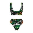 thumbnail image 5 of Daiia Dinosaur Skeleton Women's Bikini Set Two Piece Swimsuit High Waisted Bikini Adjustable Straps Bikini Perfect for Beach, Pool, and Summer Vacation-Small, 5 of 9